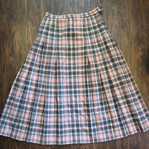 Vintage Pendleton Plaid Wool Skirt -Excellent Condition | Size 10